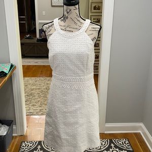 Lilly Pulitzer white sleeveless dress size 14
